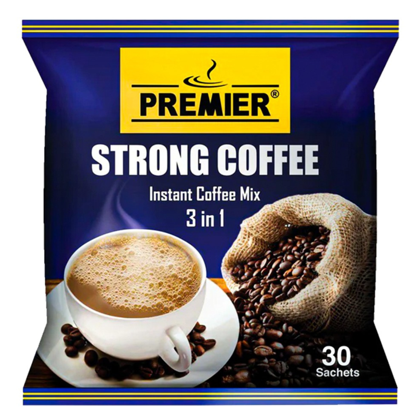 ပရီမီယာ ကော်ဖီမစ် (ပြာ) | Premier 3in1 Strong Coffee