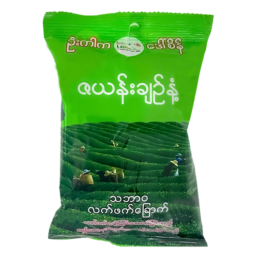 ဦးကာက လက်ဖက်ခြောက် (၅ ကျပ်သား) | Ukar Ka Dry Green Tea Leaf (80g)