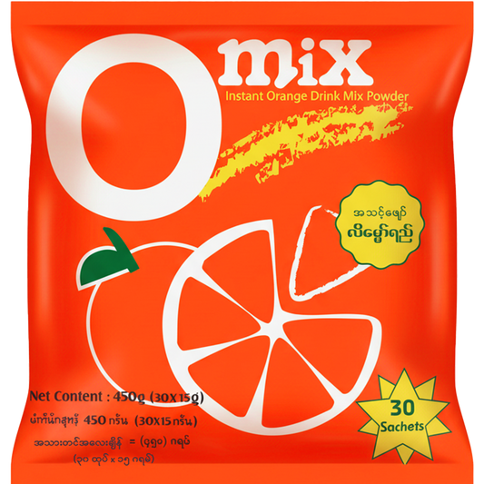 အိုမစ် လိမ္မော်ဖျော်ရည်အမှုန့် | Omix Orange Drink Powder