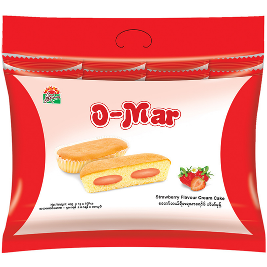 အိုမား ခရင်မ်ကိတ် (စတော်ဘယ်ရီ) | Omar Strawberry Cream Cake