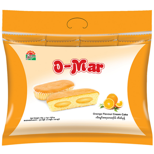 အိုမား ခရင်မ်ကိတ် (လိမ္မော်) | Omar Orange Cream Cake