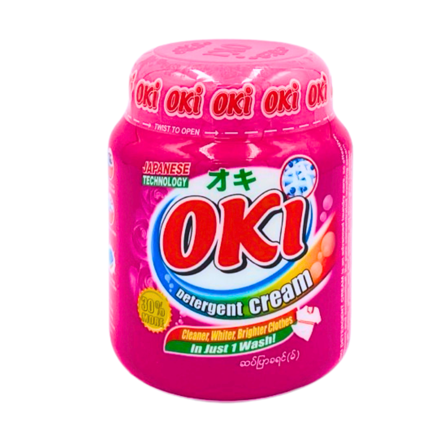 အိုကီ ဆပ်ပြာခရင် ပန်းရောင် (၃၆၀ ဂရမ်) | Oki Detergent PK 360g