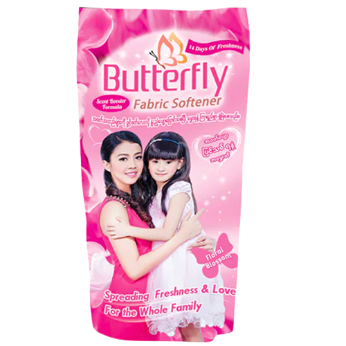 ဘတ်တာဖလိုင်း အမွှေးဆီ ပန်းရောင် | Butterfly Softener PK 450ml