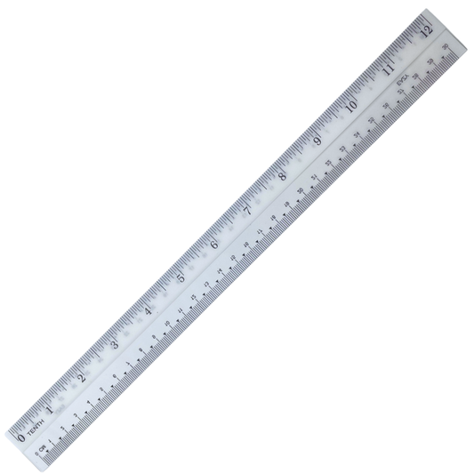 ၁၂ လက်မပေတံ | High Class Ruler 30 cm